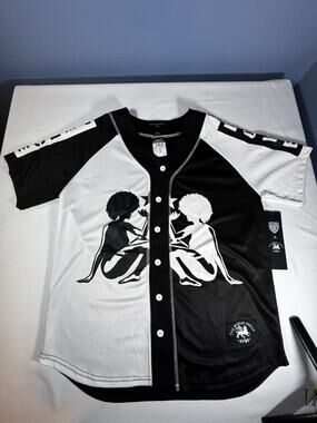 Defend Brooklyn x Marley Family Baseball Jersey Mens M NWT Peace Love Bob Marley